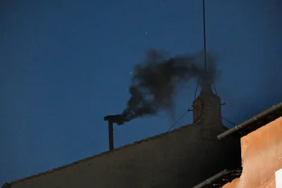 Black smoke rises from Sistine Chapel as first conclave vote ends without new pope