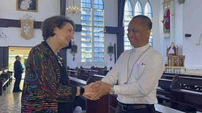 Mainit na pagtanggap, ipinadama ng Apostolic Vicariate of Puerto Princesa sa US Ambassador to the Philippines