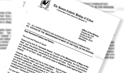 Cubao diocese bans ‘healing priest’ from public ministry
