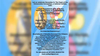 Prolife Philippines, pangungunahan ang March for Life and Interfaith prayer