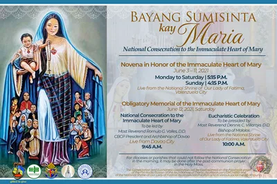 CBCP releases prayer for June 12 Nat’l Consecration to the Immaculate Heart of Mary