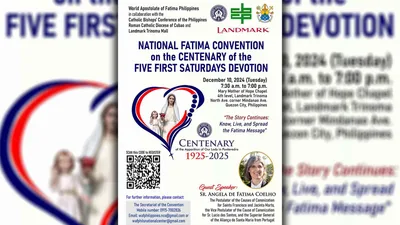 Mananampalataya, inaanyayahan sa National Fatima Convention