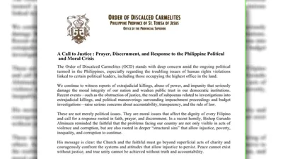 OCD, nababahala sa kawalang katarungan sa bansa - VeritasPH