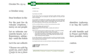 Pagsusuot ng puting kasuotan tuwing lingo, panawagan ng CBCP - VeritasPH