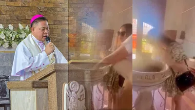 Babaeng vlogger na lumapastangan sa holy water font, ipinaubaya ni Archbishop Jumoad sa panginoon - VeritasPH