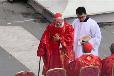 Cardinal Zen attends Benedict XVI funeral after Hong Kong authorities release passport