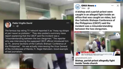 Maling pamamahayag ng isang TV station, pinuna ng CBCP President