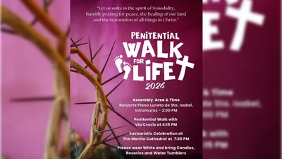 Mananampalataya, hinimok na makibahagi sa Penitential Walk for Life 2026 - VeritasPH