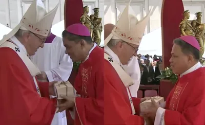 Archbishops Garcera, Jumoad receive pallium from Pope Francis
