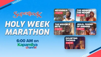 5 Reasons to Watch Superbook’s Holy Week Marathon with Your Loved Ones - CBN Asia | Proclaiming Christ and Transforming Lives through Media, Prayer Counseling, Humanitarian, and Missionary Training
