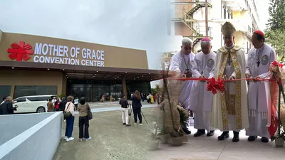 Pagbabasbas sa Caritas Philippines Mother of Grace Convention Center, pinangunahan ng Papal Nuncio at Cardinal David - VeritasPH