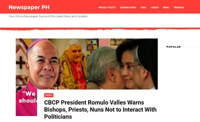 CBCP head falls victim to fake news