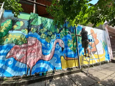Filipino artists unveil COP30 mural linking Amazon and Philippine climate struggles