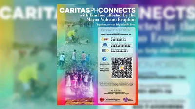 Caritas Philippines, inilunsad donation drive para sa mga naapektuhan ng ash fall sa Albay - VeritasPH