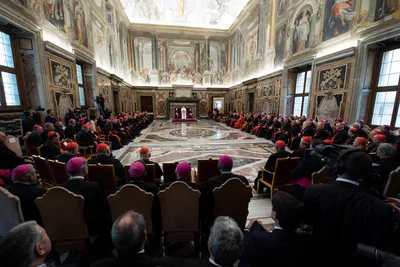 Church will spare no effort to end abuse, pope tells Curia