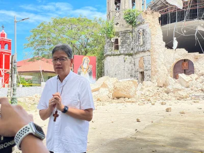 Cebu archbishop appeals for aid after Sta. Rosa de Lima Shrine destroyed in quake