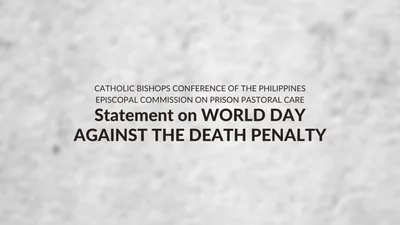 Statement on World Day Against Death Penalty
