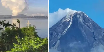 Taal at Mayon volcano, binabantayan ng OCD