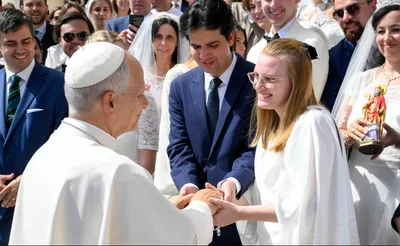 Love is not a feeling but a decision, Pope Leo XIV tells couples