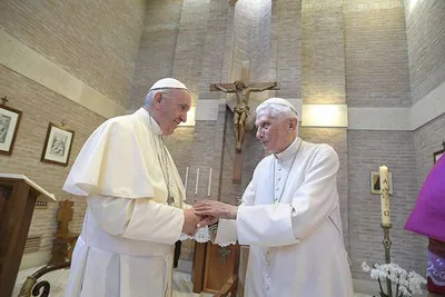 Benedict XVI says there is ‘interior continuity’ between himself and Pope Francis