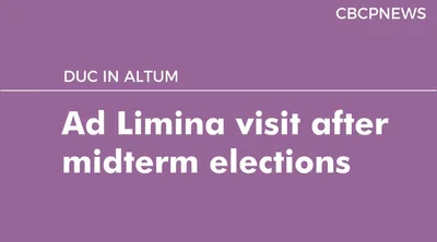 Ad Limina visit after midterm elections