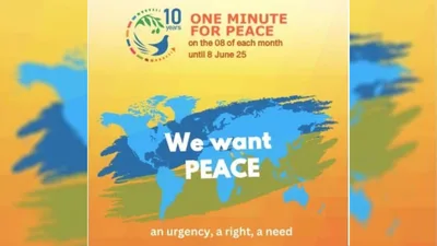 Mamamayan, inaanyayahang makiisa “One minute for Peace”
