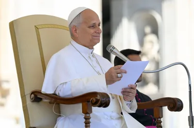 Pope Leo urges youth to seek ‘true peace’ and ‘perfect joy’