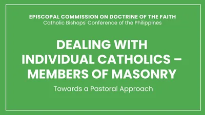 Pastoral guidelines in dealing with individual Catholics – members of Masonry