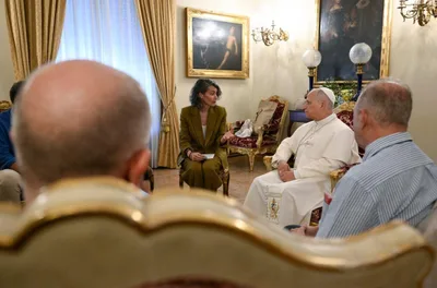 Pope Leo XIV meets with 6 abuse victims in Madrid