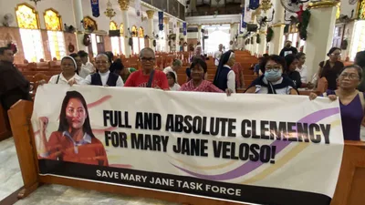 Thanksgiving mass para sa mga nakikibaka na iligtas ang buhay ni veloso, isinagawa sa Our Lady of Loreto