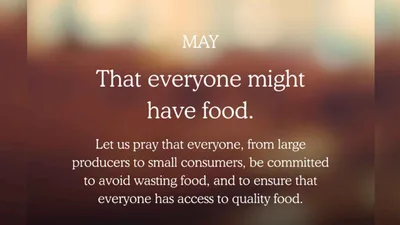 Sapat na pagkain sa lahat, prayer intentions ni Pope Leo XIV - VeritasPH