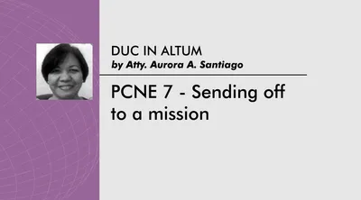 PCNE 7 – Sending off to a mission
