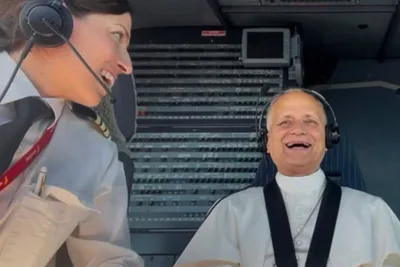 ‘I’m still on cloud nine,’ says pilot who shared cockpit with Pope Leo XIV