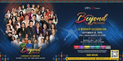 Over 100 Artists Come Together at the Big Dome for the Biggest Worship Concert of 2024: “Beyond Measure” - CBN Asia | Proclaiming Christ and Transforming Lives through Media, Prayer Counseling, Humanitarian, and Missionary Training