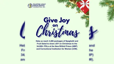 Mamamayan, hinimok ng PJPS na makiisa sa “Give Joy on Christmas” project