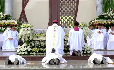 ‘Don’t be ashamed of your humble beginnings,” bishop tells priests