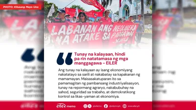 Manggagawa, hindi pa ganap na malaya - VeritasPH