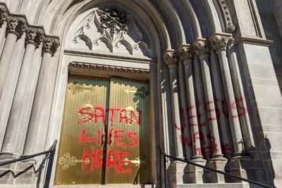 Denver cathedral vandalized with anti-Catholic slogans