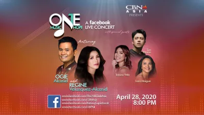 Ogie and Regine Alcasid Brought Hope Amid COVID-19 on “One Music. One Hope.”