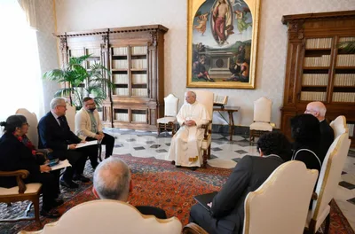 Pope Leo XIV meets clergy abuse survivors at Vatican