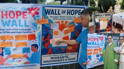 Wall of Hope para sa OFW’s, Filipino migrants at seafarers, inilunsad ng CBCP-ECMI - VeritasPH