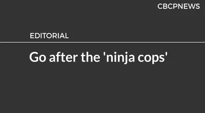 Go after the ‘ninja cops’