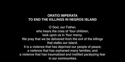 Negros bishops hit ‘cycle of violence’; issue oratio imperata vs killings
