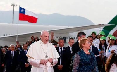 Pope begins seven-day pilgrimage to Chile, Peru