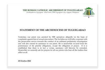 Archdiocese vows cooperation in priest’s abuse case