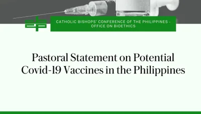 Pastoral statement on potential Covid-19 vaccines in the Philippines