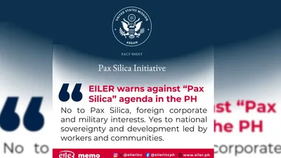 EILER, nagbabala sa Pax Silica agenda - VeritasPH