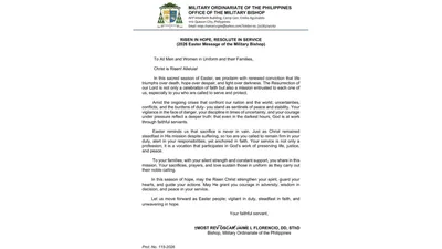 Military Ordinariate, nagbigay pugay sa sandatahang lakas ng Pilipinas - VeritasPH
