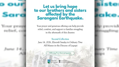 Diocese of Legazpi, tutugon sa pangangailangan ng mga biktima ng lindol - VeritasPH