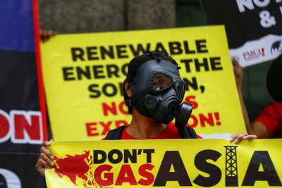Protests slam gas expansion in Asia, call on governments to hasten clean energy transition